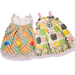 Baby girls dresses 2-pack